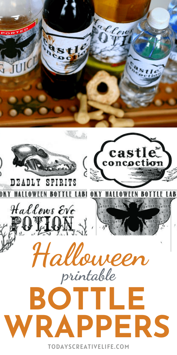 Printable Halloween Bottle Labels - Today's Creative Life