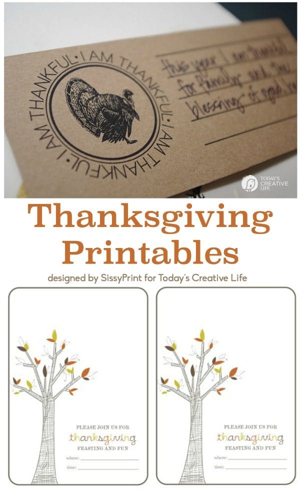 Free Printables for Thanksgiving - Today's Creative Life