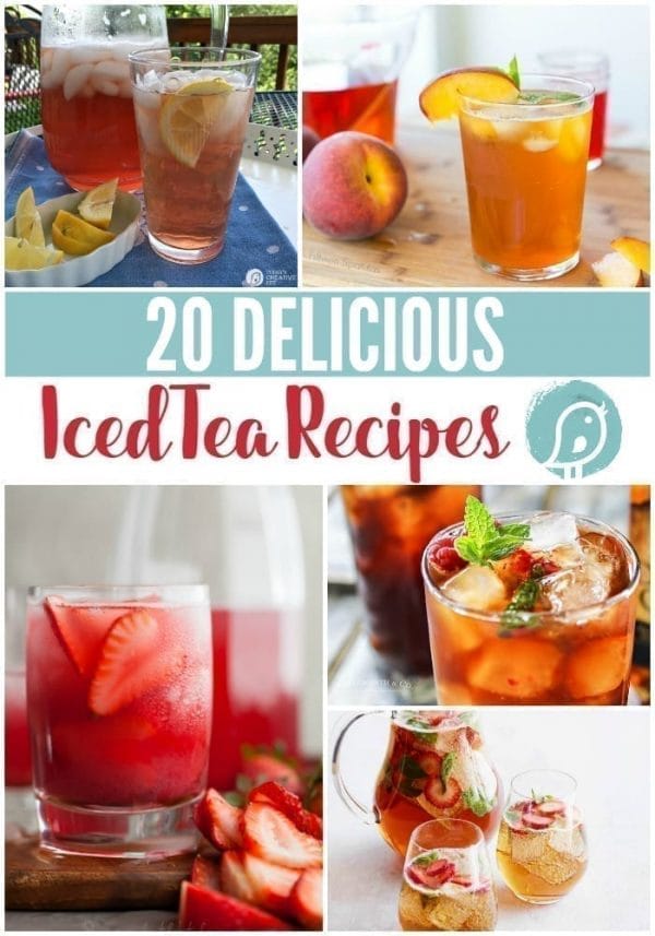 Iced Tea Recipes | Here are 20 delicious iced tea recipes for year round sipping! Click the photo for more! TodaysCreativeLife.com