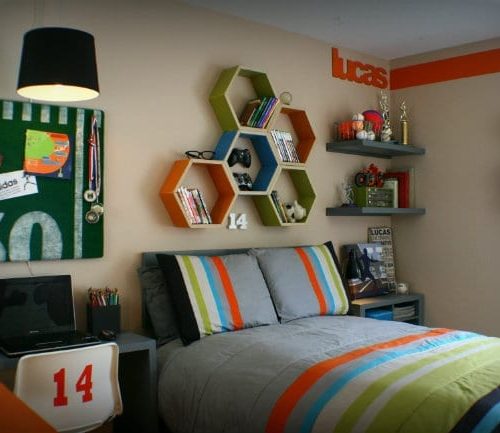 Cool Bedrooms for Teen Boys | Boy Bedroom Ideas | Decorate a sports theme boy bedroom | Click on the photo for more details. TodaysCreativeLife.com