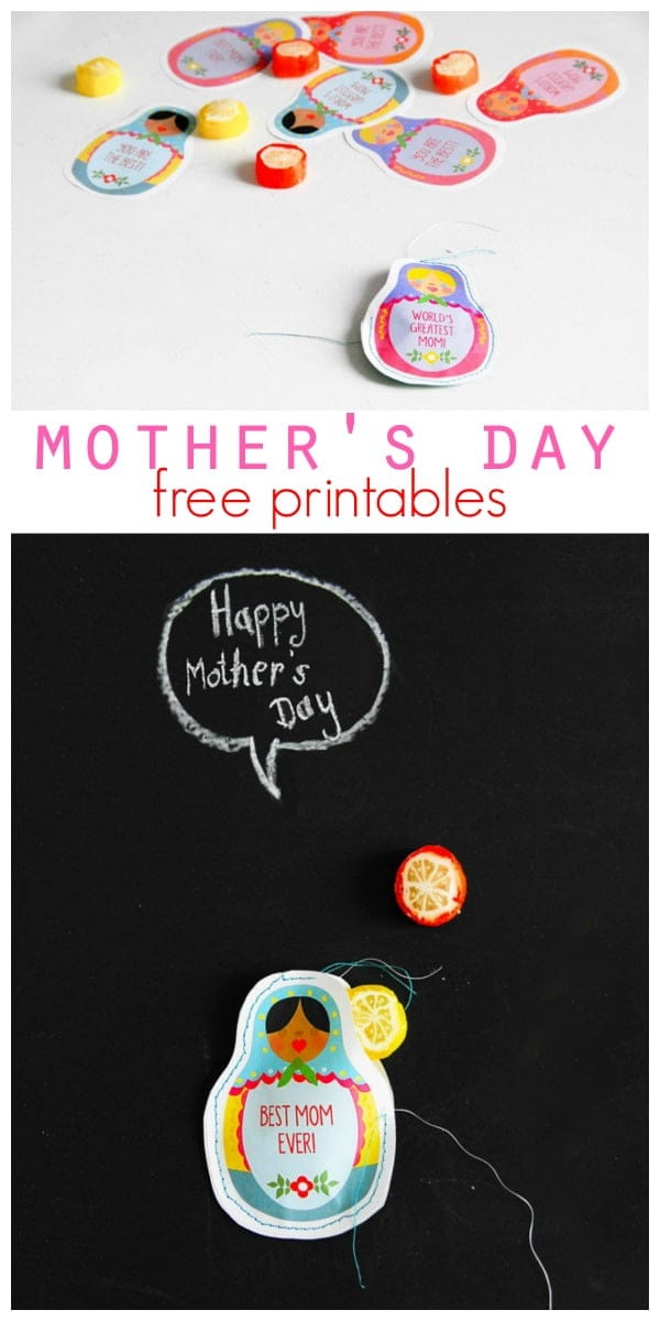 Happy Mothers Day Printable for quick gifts and ideas. Created my FunkyTime for TodaysCreativeLife.com 