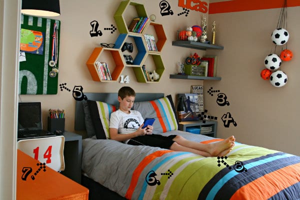 Details of a Room Makeover - Boy BeDroom IDeas