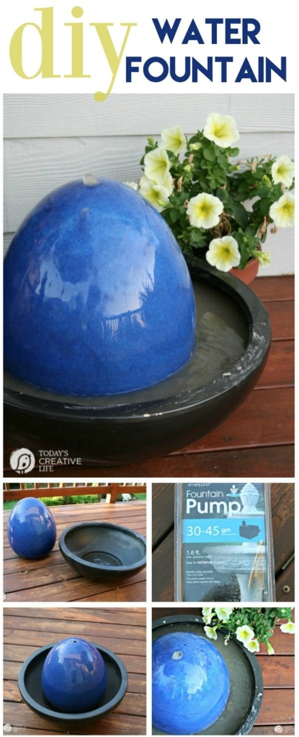 DIY Fountain Water Feature Tutorial Todays Creative Life