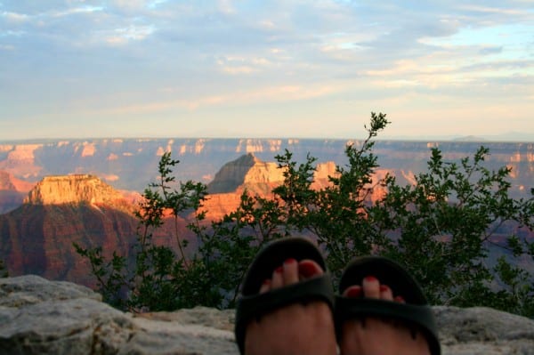 Grand canyon north rim | Crocs for Summer | A-Leigh Brushed Metallic Flip | TodaysCreativeLife.com 