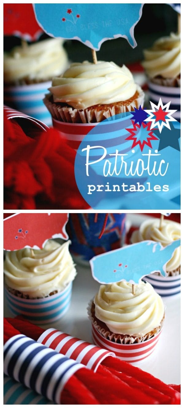 4th of July Printables | These fun patriotic printables by KiKi & Co. for Today's Creative Life make any 4th of July BBQ pop! Download your free printables by clicking on the photo. 