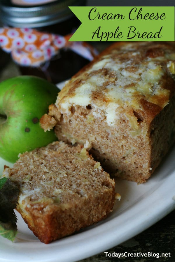 Cream Cheese apple bread recipe by TodaysCreativeLife.com