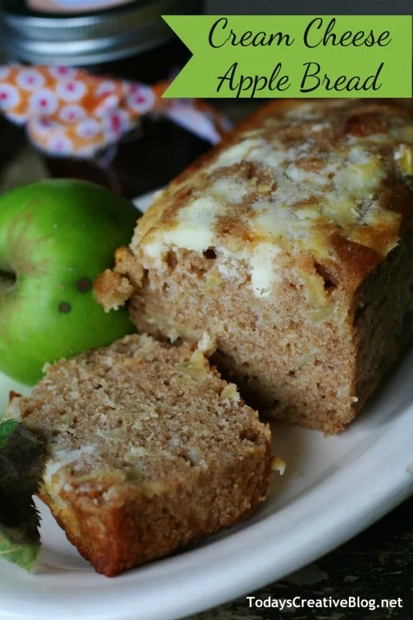 Cream Cheese apple bread recipe | TodaysCreativeBlog.net