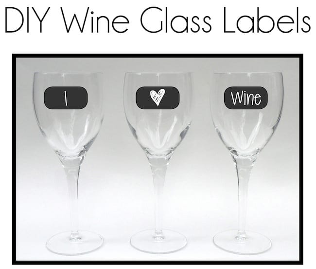 diy wine glass labels that wine is mine todays creative life