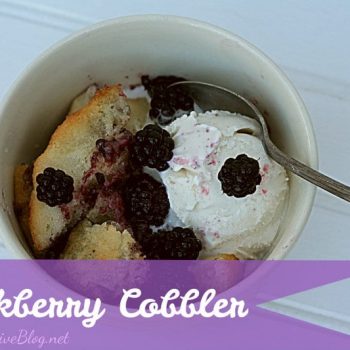 blackberry cobbler recipe- today's creative blog