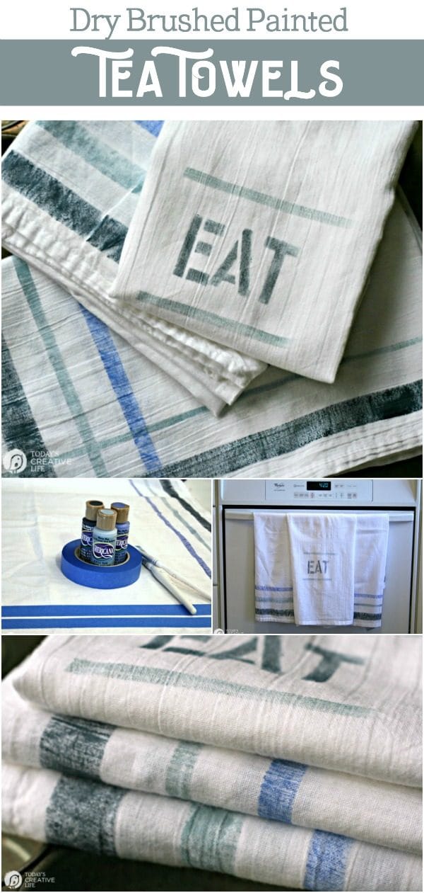 How to Make a Hanging Tea Towel Tutorial - Easy Last Minute DIY Gift 