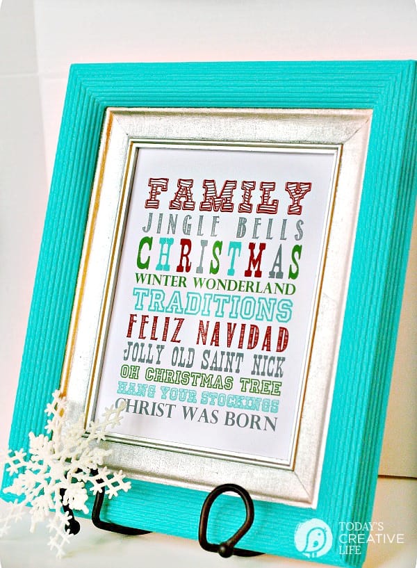 Printable Christmas Subway Art Wall Art | TodaysCreativeLIfe.com