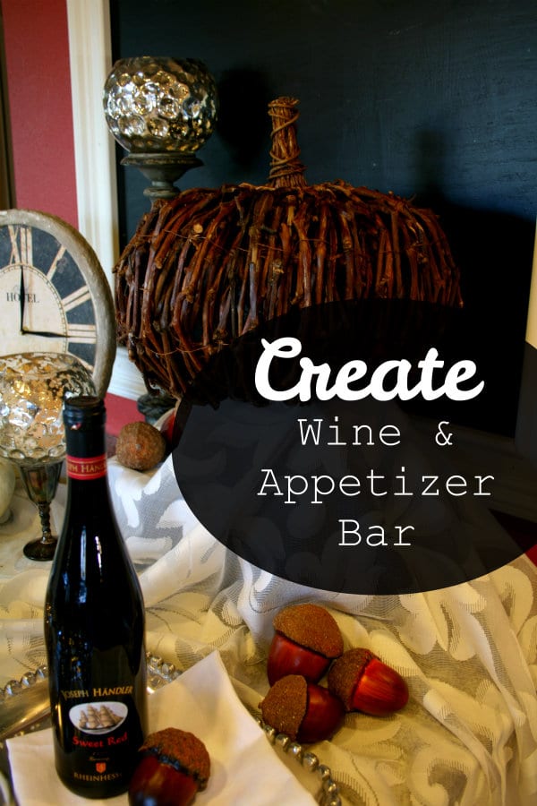 Planning for Thanksgiving -Create a Wine & Appetizer Bar | Create more space by using these tips. Today's Creative Life