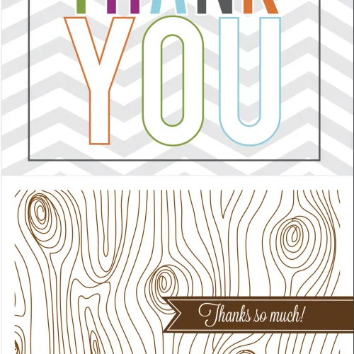 Printable Thank you Cards