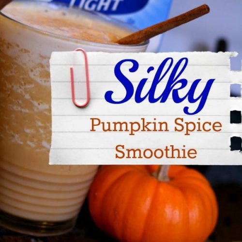 Pumpkin Spice Smoothie Recipe made with Soy Milk - TodaysCreativelife.com