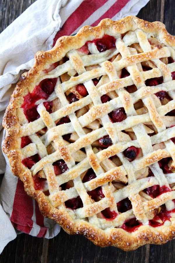 Apple Cranberry Pie by Two Peas and their Pod