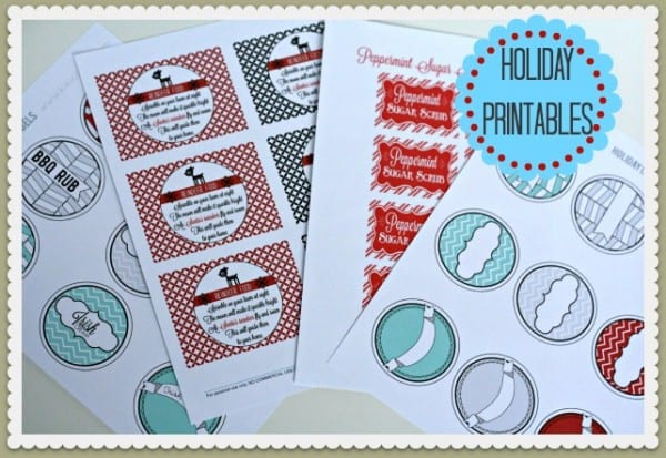 55 Homemade Holiday Gift Ideas | Printable Labels for christmas | TodaysCreativeblog.net