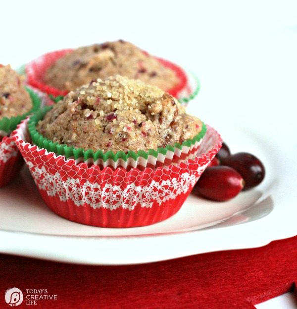 Cranberry Muffin Recipe | Made with cranberry sauce | TodaysCreativeLife.com
