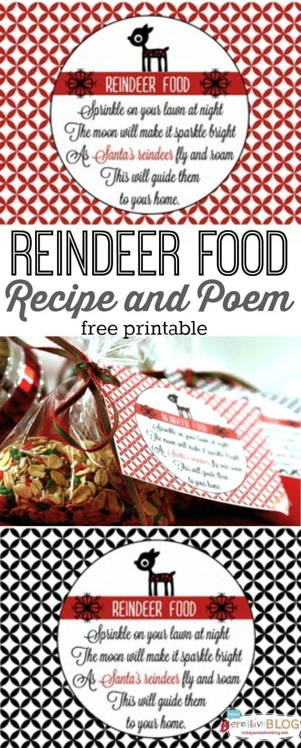 Reindeer Dust Recipe and Poem for Christmas Eve