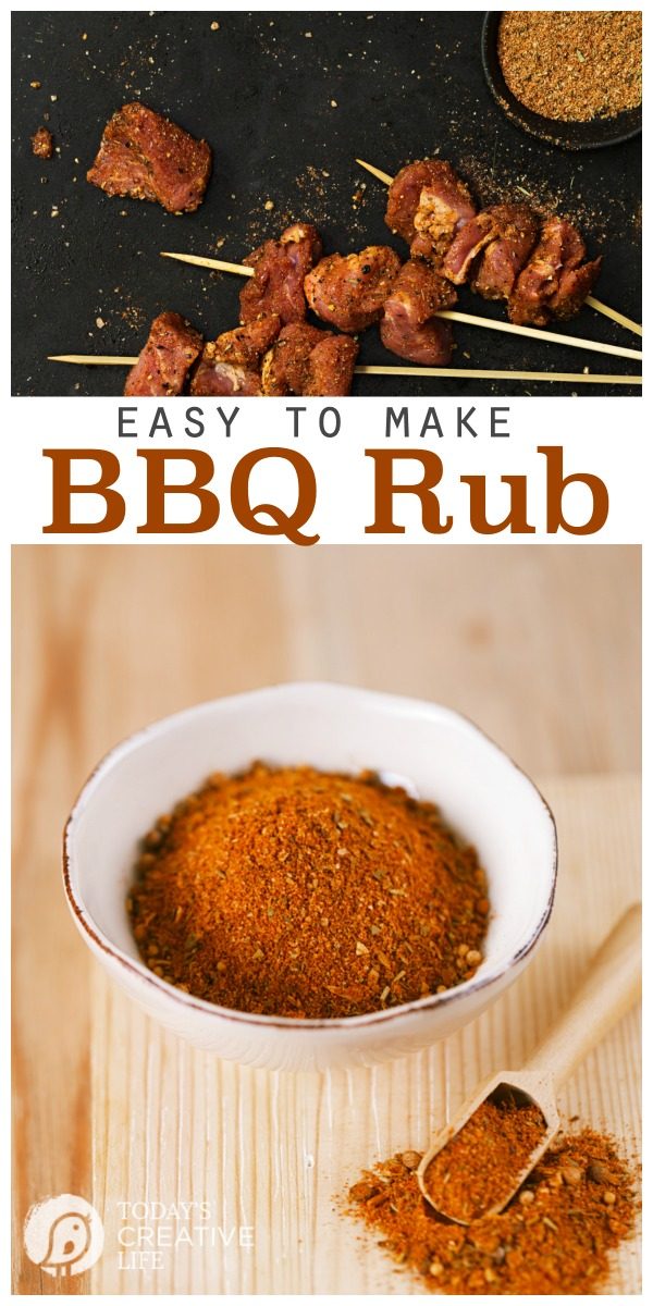 BBQ Rub Recipe | Great for homemade gifts from the kitchen. Easy to make! See more at TodaysCreativeLife.com