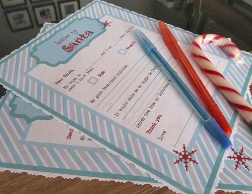 printable letter to santa