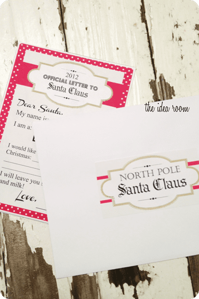 printable Santa letter