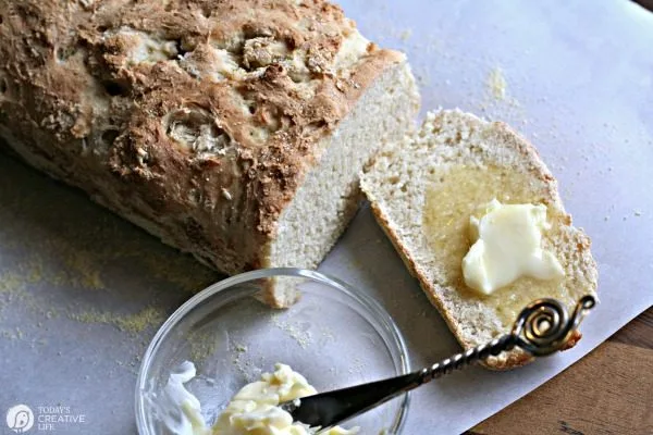 English Muffin Bread Recipe | quick rise, rapid rise yeast | Homemade from scratch | TodaysCreativeLife.com