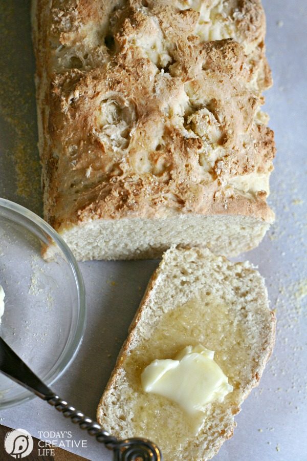 English Muffin Bread Recipe with Rapid Rise Yeast | Baking Recipes | Yeast Breads | TodaysCreativeLife.com