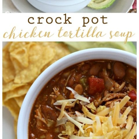 Crockpot Chicken Tortilla Soup | Slow Cooker soups are a family friendly dinner idea anytime of year! Get the recipe on TodaysCreativeLife.com