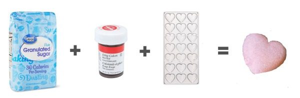 Homemade Sugar Cube Heart Supplies | TodaysCreativeLife.com