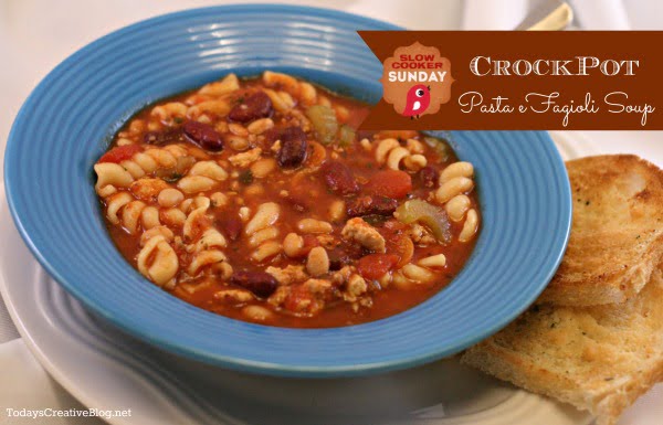 Crockpot Pasta e Fagioli Soup - Today's Creative Blog