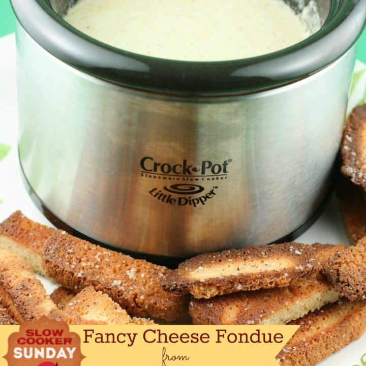 Crockpot Cheese Fondue Recipe - Slow Cooker Sunday - Today's Creative Life