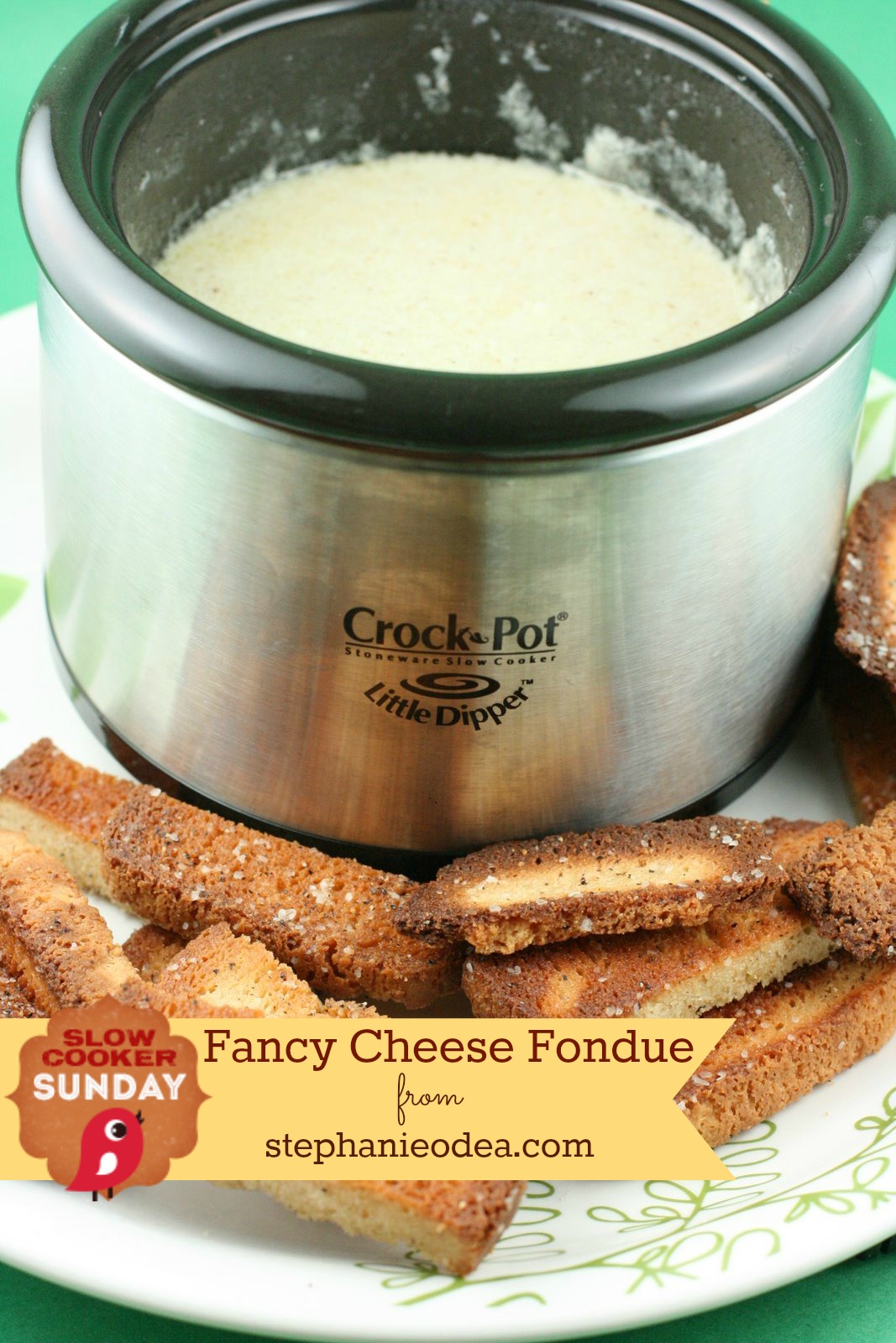 Crockpot Cheese Fondue Recipe - Slow Cooker Sunday - Today's Creative Life