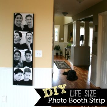 DIY Life Size Photo Booth photo strip - Today's Creative blog