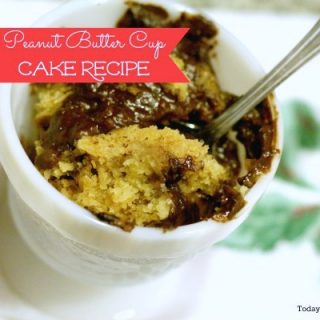 Slow Cooker Peanut Butter Cup Cake crockpot dessert recipe | TodaysCreativeBlog.net