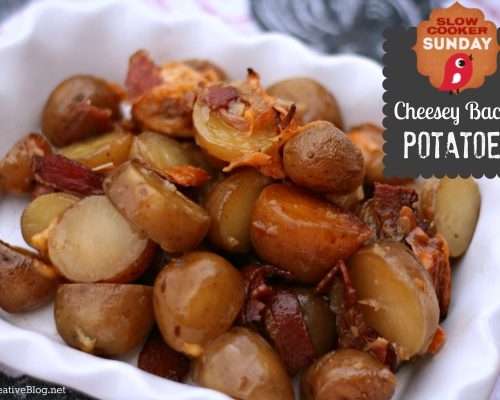 Crockpot Cheese bacon potatoes