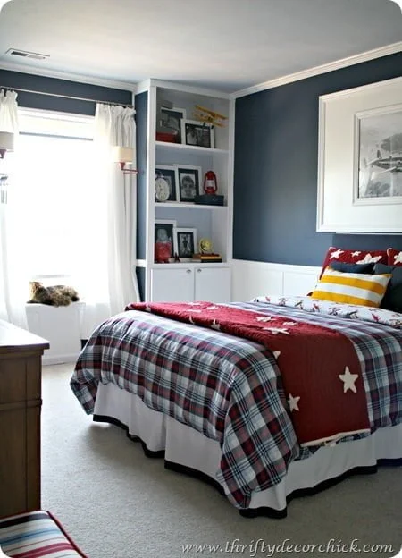 big boy Bedroom ideas- Thrifty Decor Chick