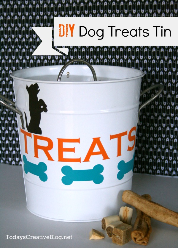 Dog Treat Tin DIY | TodaysCreativeBlog.net