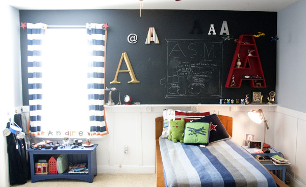 Boys Room Makeover - polka dot chair.com