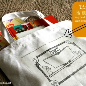 iron on transfer book bag - Today's Creative Blog