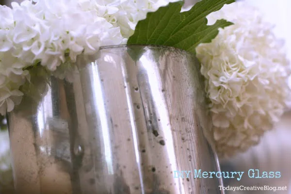 diy mercury glass tutorial