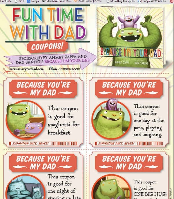 Printable Father's Day Coupons