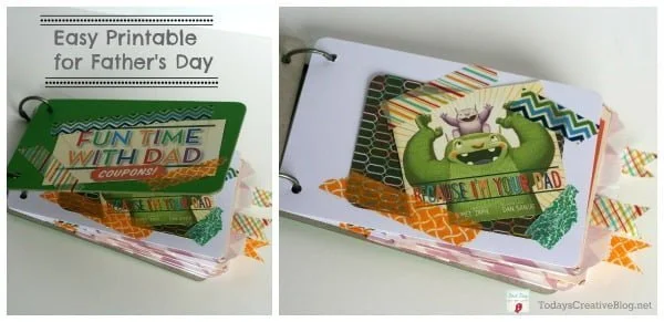 Father's Day Printable | Make a coupon book gift! TodaysCreativeLife.com