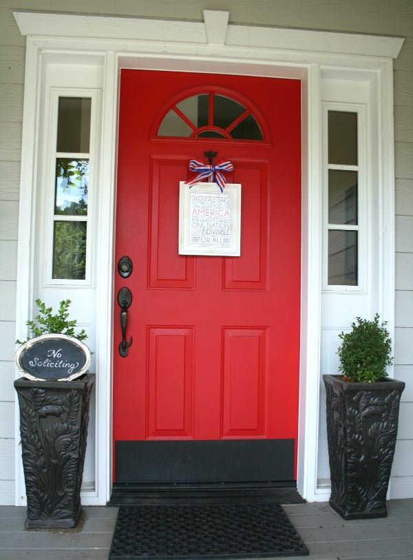 Patriotic Door Decor