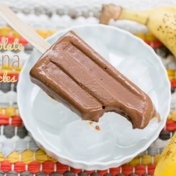 Chocolate banana popsicle recipe
