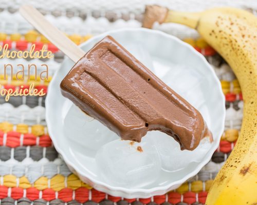 Chocolate banana popsicle recipe