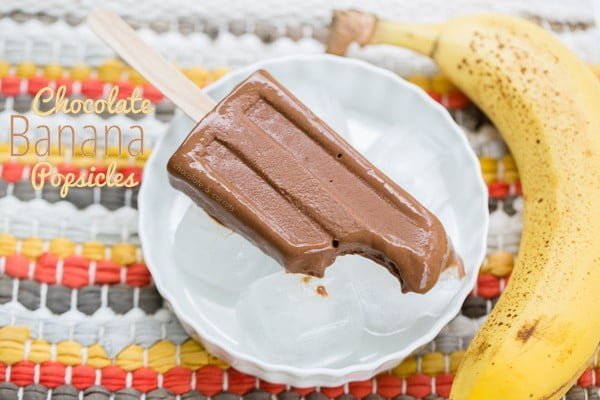 Chocolate banana popsicle recipe