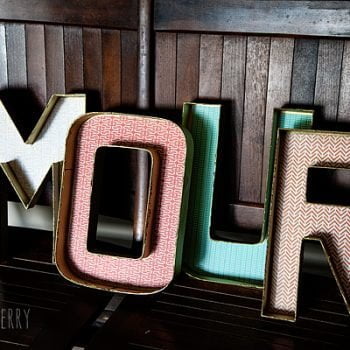 diy designer letters