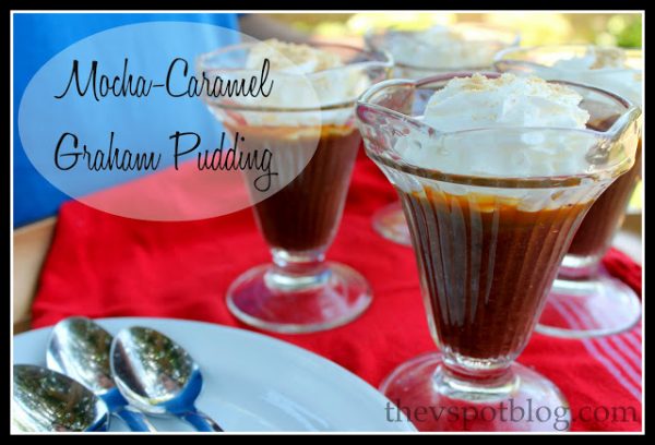 Caramel Pudding Recipe | This Mocha Caramel Graham Pudding Recipe will be ready in 15 min. Quick and easy dessert ideas for summer. | TodaysCreativeLife.com