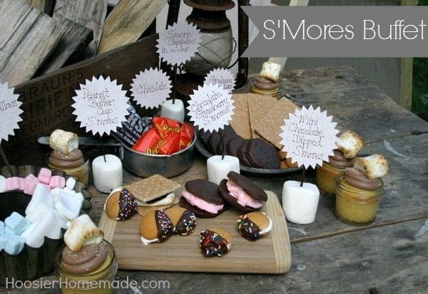 S'Mores Bar Buffet Party | Today's Creative Life