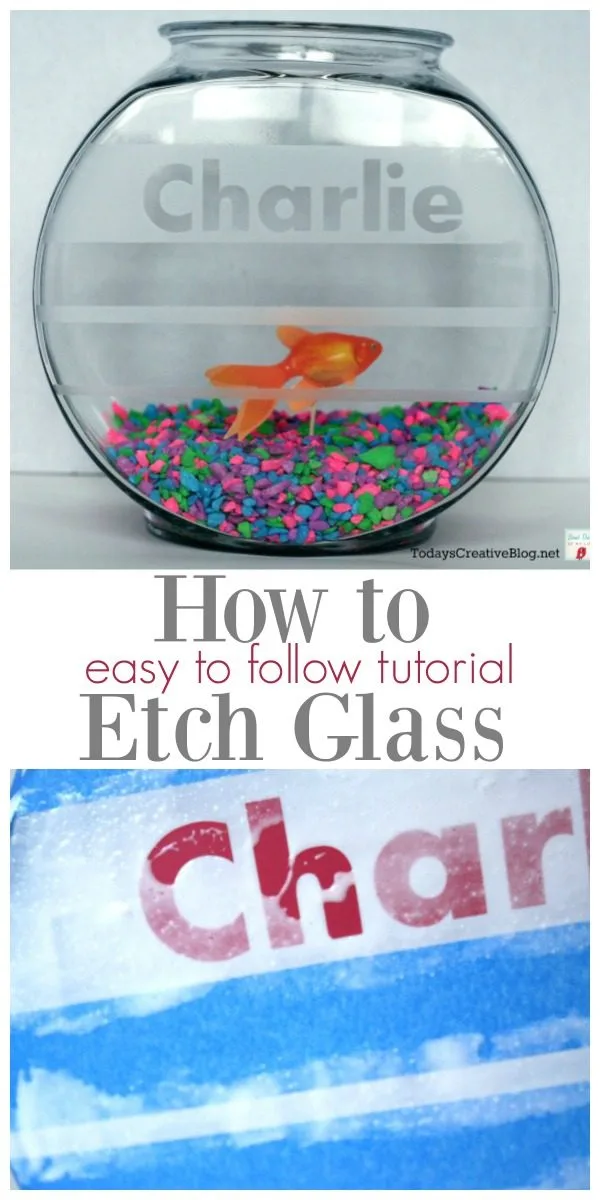 How to Etch Glass | This step by step tutorial will teach you how easy this DIY craft is. Etch on any smooth glass surface for creative home decor or gift ideas. 